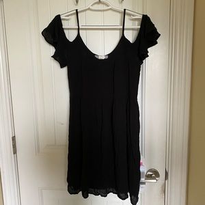 Off shoulder black dress